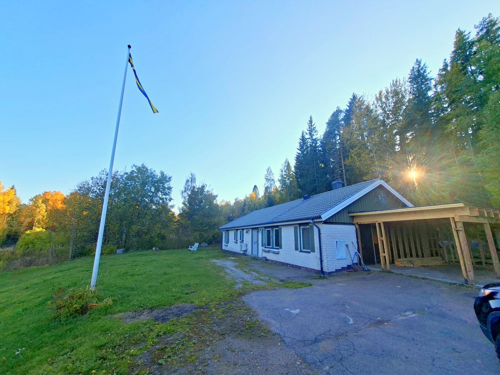 Driveway and carport