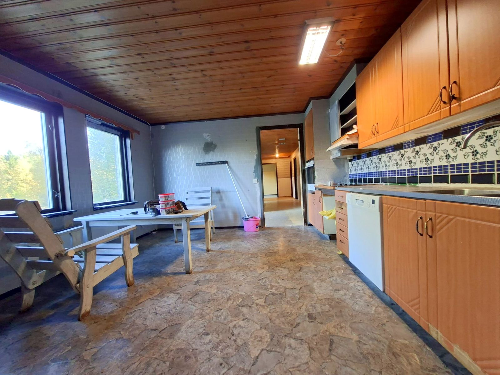 Kitchen with dining area